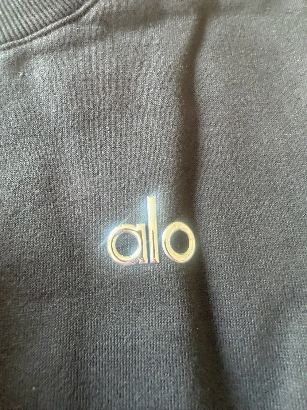 ALO Yoga Black Logo accolade Crewneck Sweatshirt! New ! XL